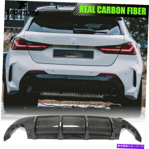 �C�O�� �G�A���p�[�c BMW F40 118i M135i�n�b�`�o�b�N���A���J�[�{�����A�o���p�[�f�B�t���[�U�[���b�v�X�|�C���[ Fits BMW F40 118i M135i Hatchback REAL CARBON Rear Bumper Diffuser Lip Spoiler�y���s�A���i�z