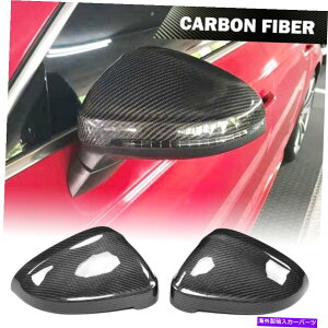 CO GAp[c AEfBA4 B9 S4 A5 S5 RS5 17-19̃J[{t@Co[TCh~[Jo[Lbv Carbon Fiber Side Mirror Cover Caps for Audi A4 B9 S4 A5 S5 RS5 17-19 Replace
