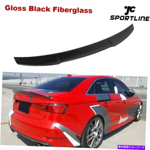CO GAp[c AEfBA3 S3 RS3 2014-2019OXubNAgNX|C[EBOOXt@Co[OXɓKĂ܂ Fit For Audi A3 S3 RS3 2014-2019 Gloss Black Rear Trunk Spoiler Wing Fiberg