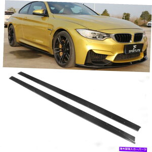 CO GAp[c BMW F80 M3 F82 F83 M4 2014-19AJ[{TChXJ[gGNXeVbvX|C[ Fits BMW F80 M3 F82 F83 M4 2014-19 Real Carbon Side Skirt Extension Lip Spoiler