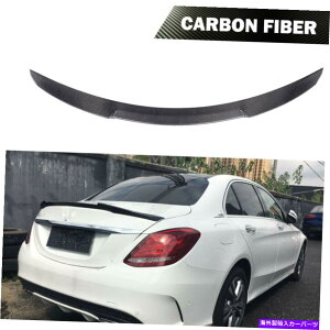海外製 エアロパーツ メルセデスベンツW205 C63 AMG 2014-19カーボンファイバーリアトランクリップスポイラーウィングフィット Fits Mercedes Benz W205 C63 AMG 2014-19 Carbon Fiber Rear Trunk Lip Spoiler Wing