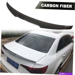 CO GAp[c Audi A4 A4-SlineS4Z_17-20AX|C[gNEBObvJ[{t@Co[ɓK Fits Audi A4 A4-Sline S4 Sedan 17-20 Rear Spoiler Trunk Wing Lip Carbon Fiber