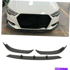 �C�O�� �G�A���p�[�c �A�E�f�BA3�Z�_��4�h�A17-18�t�����g�o���p�[���b�v�X�|�C���[�X�v���b�^�[�}�b�g�u���b�N Fit For Audi A3 Sedan 4Door 17-18 Front Bumper Lip Spoiler Splitter Matt Black