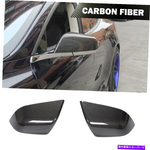CO GAp[c eXf3 2017-2020̂ubNɓKJ[{TCh~[Jo[Lbv Dry Carbon Side Mirror Cover Cap Fit For Tesla Model 3 2017-2020 Glossy Black
