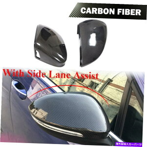 CO GAp[c J[{t@Co[~[Jo[LbvVWSt8 MK8 VIII 2020UP W/LANE ASSISTɓKĂ܂ Carbon Fiber Mirror Cover Caps Fit For VW Golf 8 MK8 VIII 2020UP W/Lane Assist