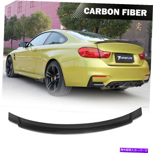 CO GAp[c BMW 4V[YF82 M4N[y2014-19AgNX|C[EBObvJ[{t@Co[ Fits BMW 4 Series F82 M4 Coupe 2014-19 Rear Trunk Spoiler Wing Lip Carbon Fiber