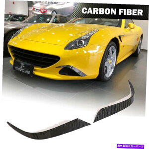 �C�O�� �G�A���p�[�c 15-18�t�F���[���J���t�H���j�AT�Ƀt�B�b�g����{���̃J�[�{���t�����g�T�C�h�t�F���_�[�G�A�x���g�g����T Real Carbon Front Side Fender Air Vent Trims Fit For 15-18 Ferrari California T