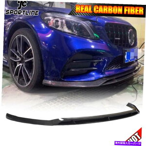 CO GAp[c J[{t@Co[tgop[bv`X|C[Benz W205 C205 A205 C43AMG 2019UP Carbon Fiber Front Bumper Lip Chin Spoiler For Benz W205 C205 A205 C43AMG 2019UP