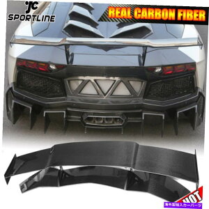 �C�O�� �G�A���p�[�c �����{���M�[�j�A�x���^�h�[��LP700�ɓK�����{���̃J�[�{�����A�g�����N�X�|�C���[���[�V���O�E�B���O REAL CARBON Rear Trunk Spoiler Racing Wing Fit For Lamborghini Aventador LP700�y��
