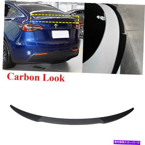 CO GAp[c eXfY 2020UPAgNX|C[e[u[gEBOJ[{bNtBbgɓKĂ܂ Fit For Tesla Model Y 2020UP Rear Trunk Spoiler Tail Boot Wing Carbon Look Refit