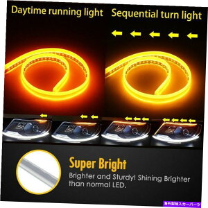 CO GAp[c 2PCS 45cmV[PVLEDXgbvXCb`obNCWP[^[^[MCWP[^[Cg 2pcs 45CM Sequential LED Strip Switchback Indicator Turn Signal Indicator Light