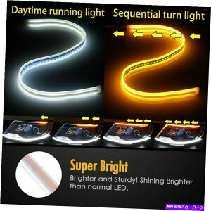 CO GAp[c 2PCSV[PVLEDXCb`obNCWP[^[^[VOiDRLfC^CjOCg 2PCS Sequential LED Switchback Indicator Turn Signal DRL Daytime Running Lights