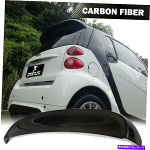 CO GAp[c xcX}[gtH[gE08-13AgNl^o[tEBObvAJ[{ɓKĂ܂ Fit for Benz Smart Fortwo 08-13 Rear Trunk Spoiler Roof Wing Lip REAL CARBON