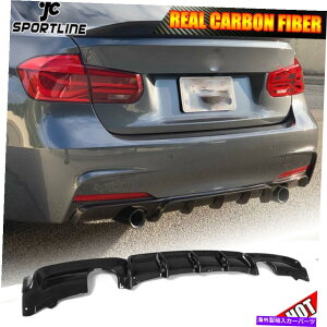 CO GAp[c BMW F30 320I 325i 328i 335i 12-18Aop[fBt[U[X|C[J[{t@Co[ Fits BMW F30 320i 325i 328i 335i 12-18 Rear Bumper Diffuser Spoiler Carbon Fiber