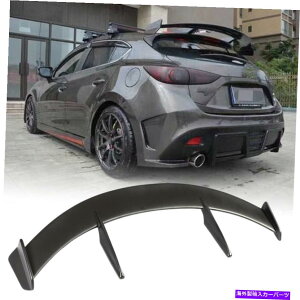 CO GAp[c }c_3ANZnb`obN2014-2019A[tl^oEBhEEBO}bgubN Fits Mazda 3 Axela Hatchback 2014-2019 Rear Roof Spoiler Window Wing Matt Black