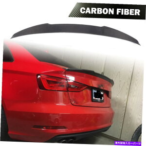 �C�O�� �G�A���p�[�c �A�E�f�BA3 S3 RS3�Z�_��2014-2019���A�g�����N�X�|�C���[�E�B���O���A���J�[�{���t�@�C�o�[�ɓK���Ă��܂� Fit For Audi A3 S3 RS3 Sedan 2014-2019 Rear Trunk Spoiler Wing Real Carbon Fiber