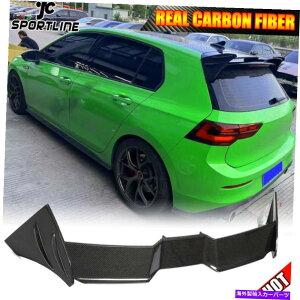 CO GAp[c AJ[{A[tl^ogbvEBOtHNX[QVWSt8 MK8 GTI 21UP Real Carbon Rear Roof Spoiler Top Wing Fit For Volkswagen VW Golf 8 MK8 GTI 21UP