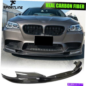 CO GAp[c BMW 5V[YF10 M5Z_2011-16J[{t@Co[tgop[bvX|C[ɓKĂ܂ Fit For BMW 5 Series F10 M5 Sedan 2011-16 Carbon Fiber Front Bumper Lip Spoiler