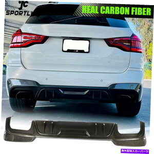 CO GAp[c BMW X3 G01 M40IX|[c2018-19J[{t@Co[Aop[fBt[U[bvX|C[ Fits BMW X3 G01 M40i Sport 2018-19 Carbon Fiber Rear Bumper Diffuser Lip Spoiler