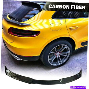 CO GAp[c |VF}JSUV 2014-20J[{t@Co[AgN~hl^oEBObv Fits Porsche Macan SUV 2014-20 Carbon Fiber Rear Trunk Middle Spoiler Wing Lip