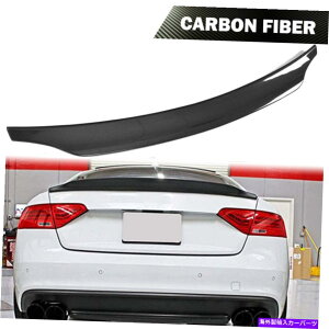 CO GAp[c AEfBS5 RS5N[y2009-2016J[{t@Co[AgNbvX|C[u[gEBO Fits Audi S5 RS5 Coupe 2009-2016 Carbon Fiber Rear Trunk Lip Spoiler Boot Wing