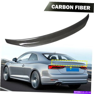 CO GAp[c AEfBA5 B9x[X/XCS5N[y17-20ɓKJ[{AgNX|C[u[gEBO Carbon Rear Trunk Spoiler Boot Wing Fit For Audi A5 B9 Base/Sline S5 Coupe 17-20