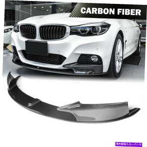 CO GAp[c BMW 3V[YF34 340i GT MX|[cp̃J[{tgop[bvX|C[Xvb^[ Carbon Front Bumper Lip Spoiler Splitters For BMW 3 Series F34 340i GT M-Sport