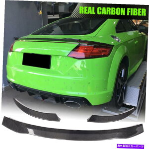 CO GAp[c AEfBTT MK3 8S TTS TTRS 2-DOOR 2015-20J[{t@Co[AgNX|C[EBO Fits Audi TT MK3 8S TTS TTRS 2-Door 2015-20 CARBON FIBER Rear Trunk Spoiler Wing