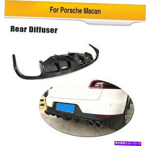 CO GAp[c |VF}J2014-2020Aop[fBt[U[bv{fBLbgJ[{t@Co[ɓKĂ܂ Fit For Porsche Macan 2014-2020 Rear Bumper Diffuser Lip Body Kit Carbon Fiber