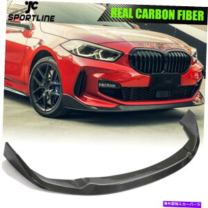 �C�O�� �G�A���p�[�c BMW 1Series F40 118i MSPORT M135I 20UP���A���J�[�{���t�����g�o���p�[���b�v�X�|�C���[ Fits BMW 1Series F40 118i MSport M135i 20UP Real Carbon Front Bumper Lip Spoiler�y���s�A���i�z