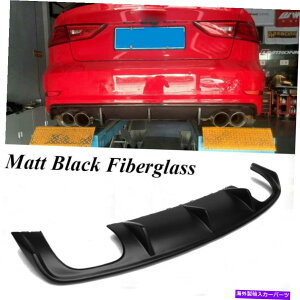 CO GAp[c AEfBS3Z_2013-2016Aop[bvfBt[U[X|C[}bgubN Fit for Audi S3 Sedan 2013-2016 Rear Bumper Lip Diffuser Spoiler Matt Black