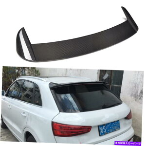 海外製 エアロパーツ アウディQ3 4ドア2012-2017リアルーフネタバレウィンドウウィングリップカーボンファイバーに適しています Fit for Audi Q3 4-Door 2012-2017 Rear Roof Spoiler Window Wing Lip Carbon Fiber