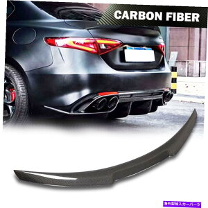 CO GAp[c Alfa Romeo Giulia Sedan 17-20J[{t@Co[Au[ggNX|C[EBObv Fits Alfa Romeo Giulia Sedan 17-20 Carbon Fiber Rear Boot Trunk Spoiler Wing Lip