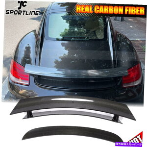CO GAp[c |VF987PC}2005-12AgNX|C[[Xu[gEBOJ[{t@Co[ Fits Porsche 987 Cayman 2005-12 Rear Trunk Spoiler Race Boot Wing Carbon Fiber