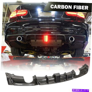 CO GAp[c BMW 320i 340i 330i 12-18Aop[fBt[U[w/yYf@ۂɓK܂ Fit For BMW 320i 340i 330i 12-18 Rear Bumper Diffuser Chin W/Light Carbon Fiber