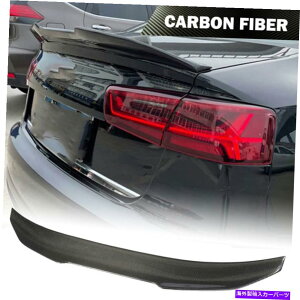 CO GAp[c AEfBA6 C7 S6Z_12-19J[{t@Co[AgNX|C[u[gEBOxbg Fits AUDI A6 C7 S6 Sedan 12-19 Carbon Fiber Rear Trunk Spoiler Boot Wing Refit
