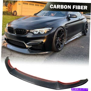 CO GAp[c BMW F80 M3 F82 F83 M4 14-18AJ[{tgop[bvX|C[{fBLbg Fits BMW F80 M3 F82 F83 M4 14-18 Real Carbon Front Bumper Lip Spoiler Body Kit