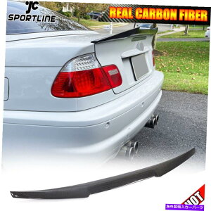 CO GAp[c BMW E46 M3Z_1998-2005AgNX|C[u[gEBObvJ[{t@Co[ Fits BMW E46 M3 Sedan 1998-2005 Rear Trunk Spoiler Boot Wing Lip Carbon Fiber