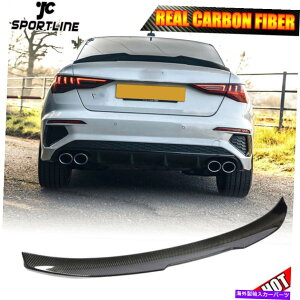 CO GAp[c AEfBA3 SCS3 8Y RS3Z_2021-22ɓKJ[{AgNl^otBbg Dry Carbon Rear Trunk Lip Spoiler Fit For Audi A3 S Line S3 8Y RS3 Sedan 2021-22
