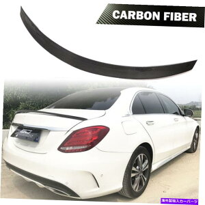 CO GAp[c J[{t@Co[AgNX|C[ZfXxcCNXW205 4DOOR 2015-20ɓKĂ܂ Carbon Fiber Rear Trunk Spoiler Fit For Mercedes-Benz C Class W205 4Door 2015-20