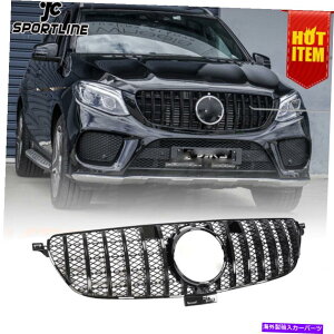 CO GAp[c ZfXxcW166 GLE350 GLE400 GLE43 GLE63 15-18̃ubNtgOO Black Front Grille Grill For Mercedes Benz W166 GLE350 GLE400 GLE43 GLE63 15-18