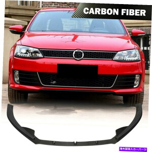 CO GAp[c VWWFb^MK6OZ_13-15J[{t@Co[tgop[bvX|C[{fBLbg Fits VW Jetta MK6 GLI Sedan 13-15 Carbon Fiber Front Bumper Lip Spoiler Bodykit