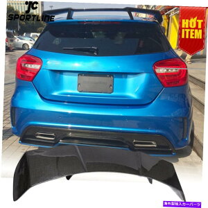�C�O�� �G�A���p�[�c �����Z�f�X�x���cW176 A45 AMG A180 A200 A250�p�J�[�{���t�@�C�o�[���A���[�t�X�|�C���[ Carbon Fiber Rear Roof Spoiler For Mercedes Benz W176 A45 AMG A180 A200 A250�y���s�A���i�z