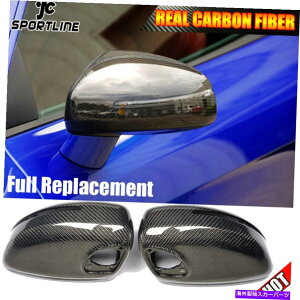 CO GAp[c AEfBTT 8J TTS TTRS 08-14 R8 07-11̃AJ[{obN~[Jo[Lbv Real Carbon Rearview Mirror Cover Cap for Audi TT 8J TTS TTRS 08-14 R8 07-11