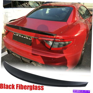 CO GAp[c Maserati Gran TurismoN[y12-14}bgubNAgNX|C[t@Co[OX Fits Maserati Gran Turismo Coupe 12-14 Matt Black Rear Trunk Spoiler Fiberglass