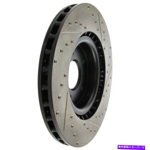 brake disc rotor �f�B�X�N�u���[�L���[�^�[�X�|�[�c�N���X�h�����ƃX���b�g�t���t�����g�E�X�g�b�v�e�b�N127.42076r Disc Brake Rotor-Sport Cross-Drilled and Slotted Front Right Stoptech 127.42076R�y���s�A���i�z