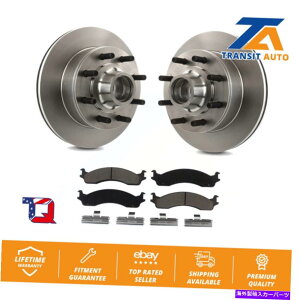 brake disc rotor Ford F-350 F-250 E-250 ECONOLINE E-350p̃tgu[L[^[nuZ~bNpbhLbg Front Brake Rotor Hub Ceramic Pad Kit For Ford F-350 F-250 E-250 Econoline E-350