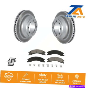 brake disc rotor �t�H�[�hE-350�X�[�p�[�f���[�e�B�G�R�m�����p���A�R�[�e�B���O�f�B�X�N�u���[�L���[�^�[�Z���~�b�N�p�b�h�L�b�g Rear Coated Disc Brake Rotor Ceramic Pad Kit For Ford E-350 Super Duty Econoline�y