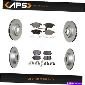 brake disc rotor a3 quattro cc gti passatp̃tgAGR[eBO[^[ƃZ~bNpbhLbg Front & Rear G-Coated Rotor & Ceramic Pad Kit for A3 Quattro CC GTI Passat