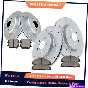 brake disc rotor tgA[^[ƃu[LpbhtBbg[d`W[}OiAWDu[LLbg Front Rear Rotors and Brake Pads Fit Charger Challenger Magnum AWD Brakes Kits